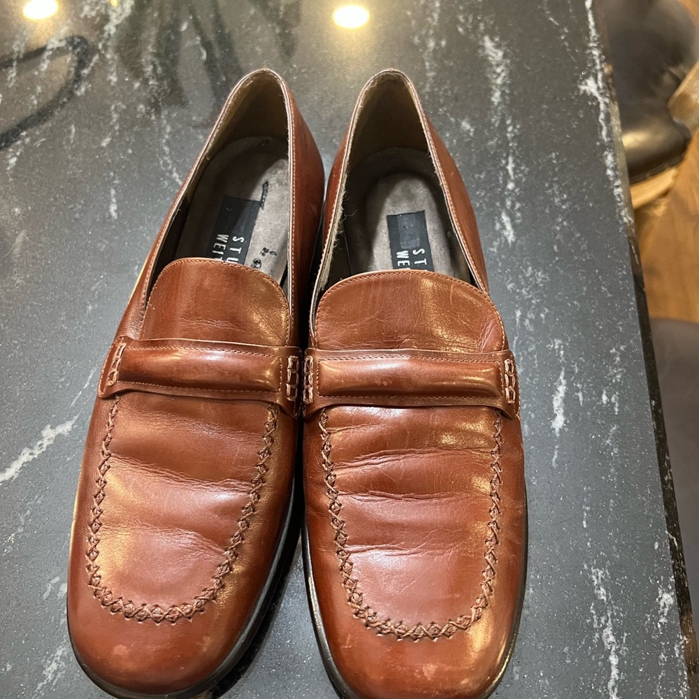 Stuart Weitzman brown Loafers Size 7.5